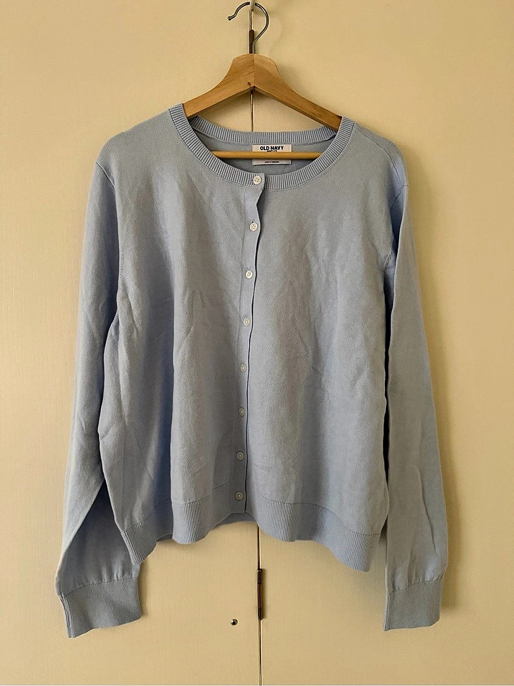 Old Navy SoSoft Lite Crew-Neck Cardigan Blue XXL